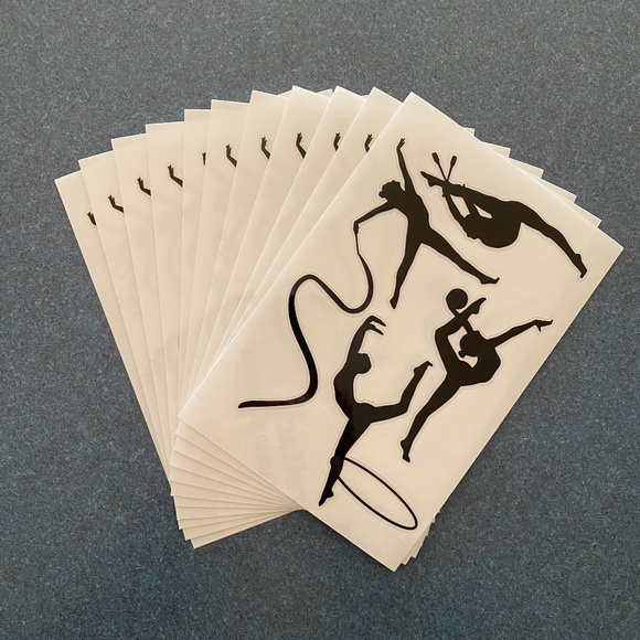 Rhythmic gymnastics stickers, 11 sets, for gift bags / team gifts / room decor - Picture 1 of 7
